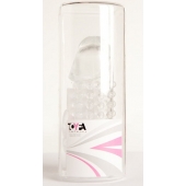 Гелевая прозрачная насадка с 2 отростками - 13 см. - Toyfa Basic - в Электростали купить с доставкой