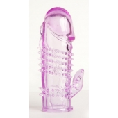 Фиолетовая насадка с коготком и шипами - 13 см. - Toyfa Basic - в Электростали купить с доставкой