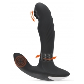 Черный вибромассажер простаты с функцией римминга Plug with Perineum Stimulator - 16,6 см. - Orion - в Электростали купить с доставкой