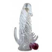 Закрытая прозрачная вибронасадка на пенис Crystal Sleeve Vibe - Erowoman-Eroman - в Электростали купить с доставкой