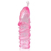 Закрытая рельефная насадка Crystal sleeve snakes в виде змеи с усиками - 14 см. - Erowoman-Eroman - в Электростали купить с доставкой