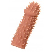 Телесная реалистичная насадка KOKOS Extreme Sleeve 07 с дополнительной стимуляцией - 12,7 см. - KOKOS - в Электростали купить с доставкой