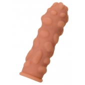 Телесная реалистичная насадка KOKOS Extreme Sleeve 11 с дополнительной стимуляцией - 12,7 см. - KOKOS - в Электростали купить с доставкой