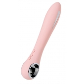 Розовый силиконовый вибратор с электростимуляцией GALVANI VIBE - 21 см. - ToyFa - купить с доставкой в Электростали