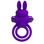 Фиолетовое эрекционное кольцо с вибростимуляцией клитора Vibrant Penis Ring III - Baile - в Электростали купить с доставкой