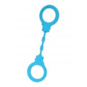 Голубые силиконовые наручники A-Toys без ключа - A-toys - купить с доставкой в Электростали