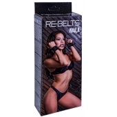 Черные кожаные наручники Naila - Rebelts - купить с доставкой в Электростали