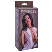 Коричневый поводок и чокер с кольцом Sofi - Rebelts - купить с доставкой в Электростали