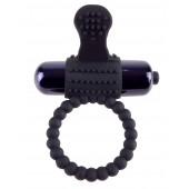 Черное эрекционное виброкольцо Vibrating Silicone Super Ring - Pipedream - в Электростали купить с доставкой