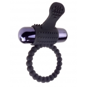Черное эрекционное виброкольцо Vibrating Silicone Super Ring - Pipedream - в Электростали купить с доставкой