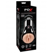 Телесный вибромастурбатор-вагина Cock Compressor Vibrating Stroker - Pipedream - в Электростали купить с доставкой