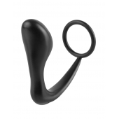 Эрекционное кольцо с анальной пробкой Ass-Gasm Cockring Plug - Pipedream - в Электростали купить с доставкой