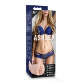 Телесный мастурбатор-вагина с вибропулей Ashley - Blush Novelties - в Электростали купить с доставкой