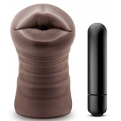 Коричневый мастурбатор-ротик Heather - Blush Novelties - в Электростали купить с доставкой