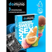 Презервативы для орального секса DOMINO Sweet Sex с ароматом мороженого - 3 шт. - Domino - купить с доставкой в Электростали