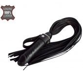 Черная плеть  Ковбой  с ручкой-фаллосом - 55 см. - Sitabella - купить с доставкой в Электростали