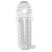 Закрытая прозрачная насадка на пенис с шипиками Nubby Sleeve - 14,5 см. - Chisa - в Электростали купить с доставкой