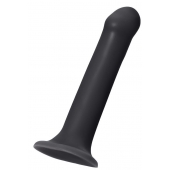 Черный фаллос на присоске Silicone Bendable Dildo XL - 20 см. - Strap-on-me - купить с доставкой в Электростали
