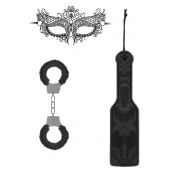 Черный игровой набор Introductory Bondage Kit №4 - Shots Media BV - купить с доставкой в Электростали