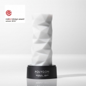 Белый 3D мастурбатор POLYGON - Tenga - в Электростали купить с доставкой