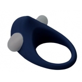 Гладкое синее эрекционное виброкольцо STIMU RING - Dream Toys - в Электростали купить с доставкой