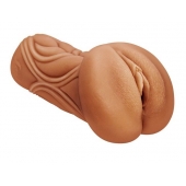 Кофейный мастурбатор-вагина Dumpling - Lola Games - в Электростали купить с доставкой