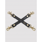 Черный фиксатор для манжет Bound to You Faux Leather Hogtie - Fifty Shades of Grey - купить с доставкой в Электростали