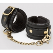 Черные наручники Bound to You Faux Leather Wrist Cuffs - Fifty Shades of Grey - купить с доставкой в Электростали
