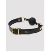 Черный кляп-шар Bound to You Faux Leather Ball Gag - Fifty Shades of Grey - купить с доставкой в Электростали