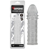 Прозрачная реалистичная насадка на пенис Extra Texture Sleeve - 16,2 см. - Chisa - в Электростали купить с доставкой