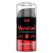 Жидкий интимный гель с эффектом вибрации Vibration! Strawberry - 15 мл. - INTT - купить с доставкой в Электростали