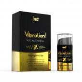 Жидкий интимный гель с эффектом вибрации Vibration! Vodka Energy - 15 мл. - INTT - купить с доставкой в Электростали
