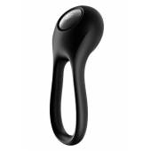 Черное эрекционное виброкольцо Majestic Duo - Satisfyer - в Электростали купить с доставкой