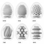 Набор из 6 мастурбаторов Tenga EGG IV с различным рельефом - Tenga - в Электростали купить с доставкой