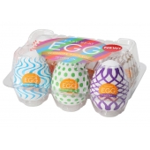 Набор из 6 мастурбаторов Tenga EGG IV с различным рельефом - Tenga - в Электростали купить с доставкой