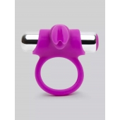 Лиловое виброкольцо с пультом ДУ Remote Control Cock Ring - Happy Rabbit - в Электростали купить с доставкой