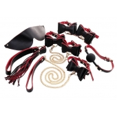 Черно-красный бондажный набор Bow-tie - ToyFa - купить с доставкой в Электростали