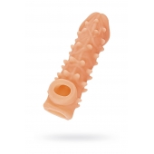 Телесная закрытая насадка с пупырышками Cock Sleeve Size M - 15,6 см. - KOKOS - в Электростали купить с доставкой