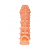 Телесная закрытая насадка с пупырышками Cock Sleeve Size M - 15,6 см. - KOKOS - в Электростали купить с доставкой