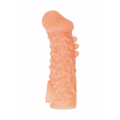 Телесная закрытая насадка с шершавой головкой Cock Sleeve Size M - 15,6 см. - KOKOS - в Электростали купить с доставкой