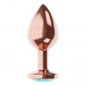 Пробка цвета розового золота с малиновым кристаллом Diamond Topaz Shine L - 8,3 см. - Lola Games - купить с доставкой в Электростали
