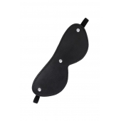 Черная кожаная маска Anonymo с мягким подкладом - ToyFa - купить с доставкой в Электростали