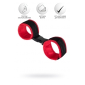 Красно-черные велюровые оковы Anonymo - ToyFa - купить с доставкой в Электростали