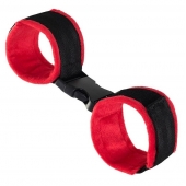 Красно-черные велюровые оковы Anonymo - ToyFa - купить с доставкой в Электростали