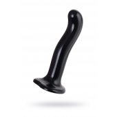 Черный стимулятор для пар P G-Spot Dildo Size L - 19 см. - Strap-on-me - в Электростали купить с доставкой
