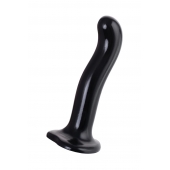 Черный стимулятор для пар P G-Spot Dildo Size L - 19 см. - Strap-on-me - в Электростали купить с доставкой