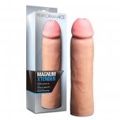 Телесная фаллическая насадка на пенис Magnum Xtender - 23 см. - Blush Novelties - в Электростали купить с доставкой