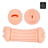 Двусторонний мастурбатор - ротик и вагина - Bior toys - в Электростали купить с доставкой