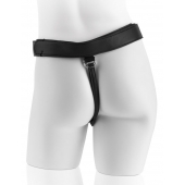 Страпон с телесной насадкой 7  Uncut with Strap on Harness - 18 см. - Pipedream - купить с доставкой в Электростали