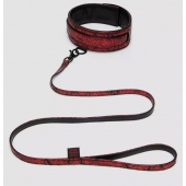 Стильный ошейник с поводком Reversible Faux Leather Collar and Lead - Fifty Shades of Grey - купить с доставкой в Электростали